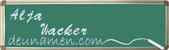 Alja Wacker Visitenkarte